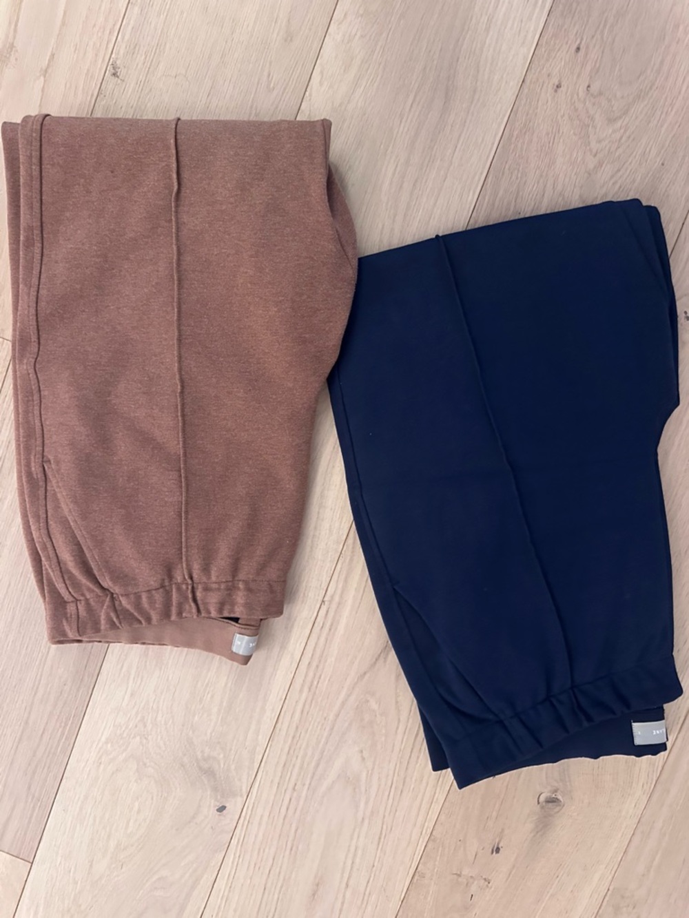 Everlane Stretch Jogger Work Pants - Brown and Navy